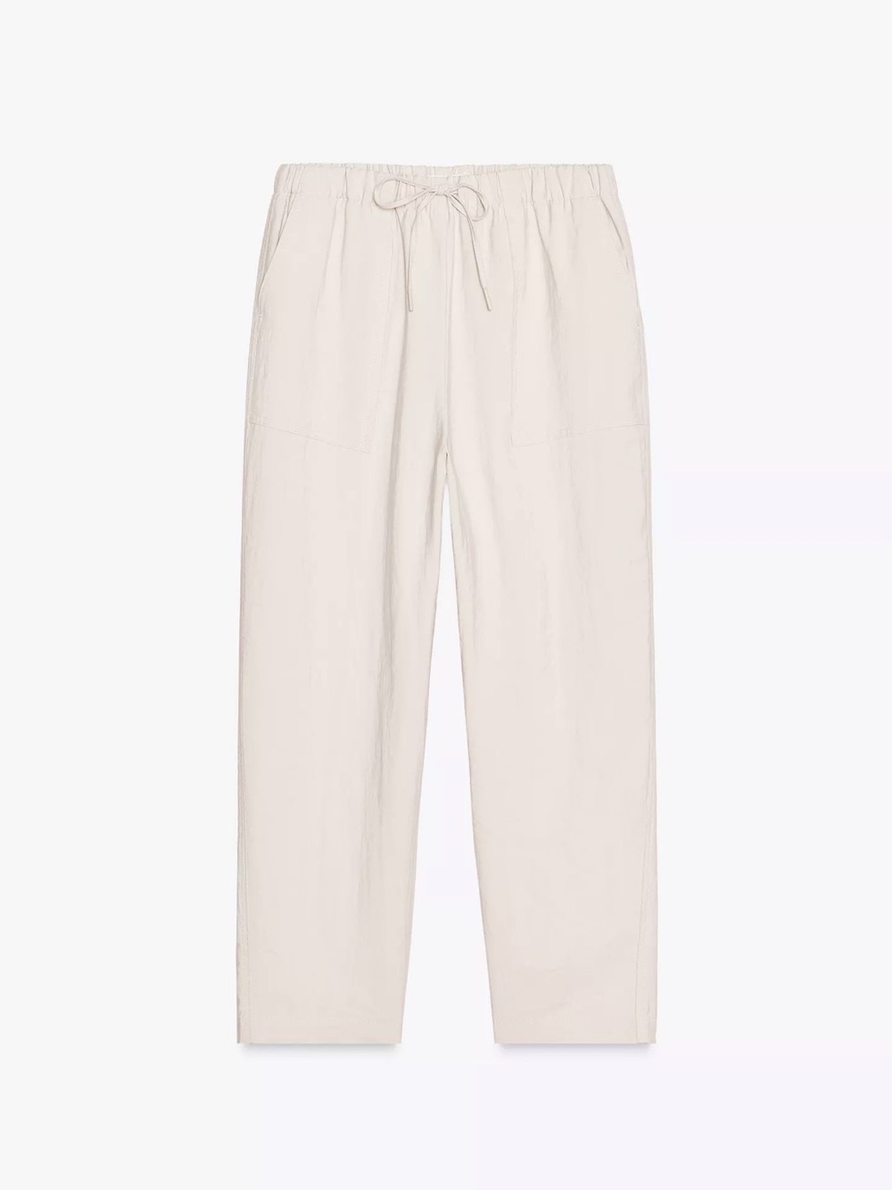 NWT ZARA -  Drawstring Pants in Stone